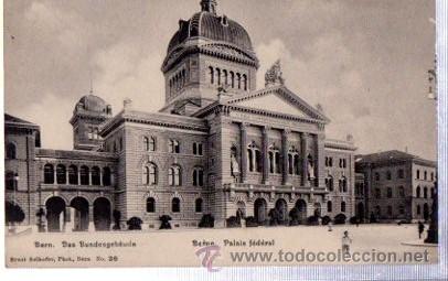 Postais: TARJETA POSTAL SUIZA, BERN, BUNDESPALAST MIT HELVETIAPLATZ, N&ordm; 2229