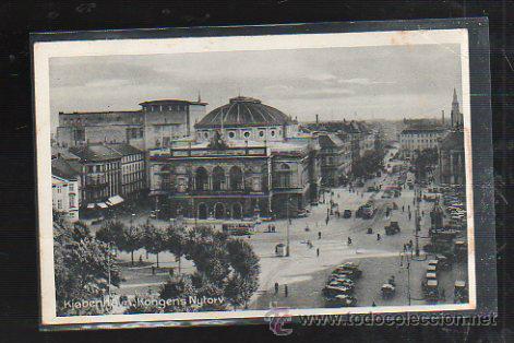 Cartoline: TARJETA POSTAL DE KJOBENHAVN. KONGENS NYTORV. TEATRO.