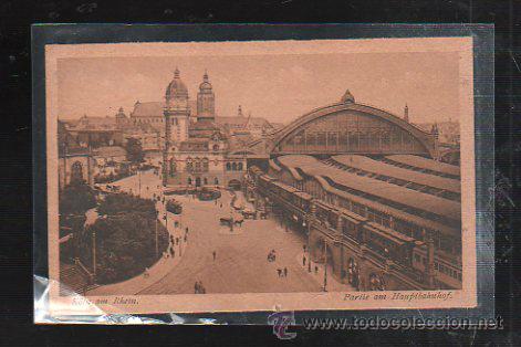 Postais: TARJETA POSTAL DE KOLN AM RHEIN. PARTIE AM HAUPTBAHNHOF.