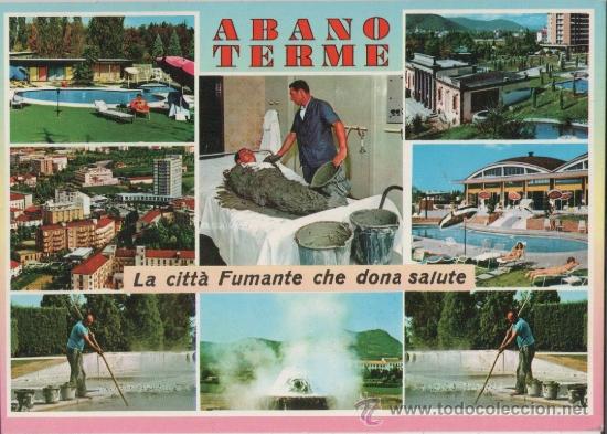 Postales: ITALIA. TARJETA POSTAL. ABANO TERME. VISTAS. BALNEARIO. CIRCULADA A ALEMANIA