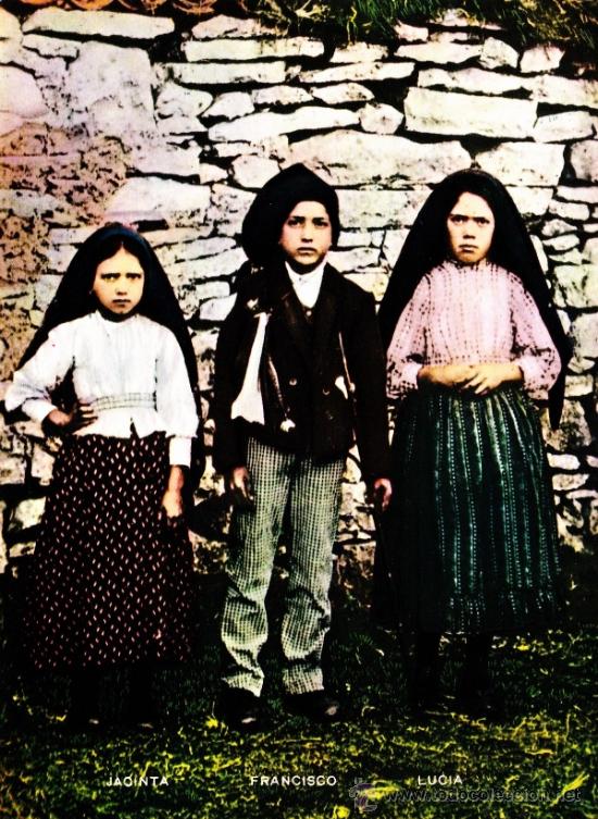 Postkarten: POSTAL DE F&Aacute;TIMA - JACINTA, FRANCISCO Y LUC&Iacute;A