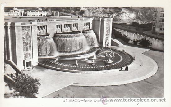 Postales: Lisboa, fuente monumental - Foto 1