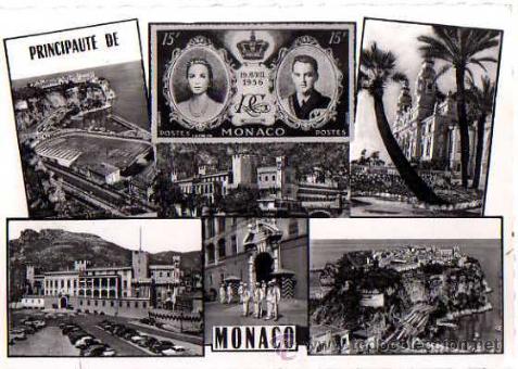 Postales: M&oacute;naco. Circulada 1959. - Foto 1