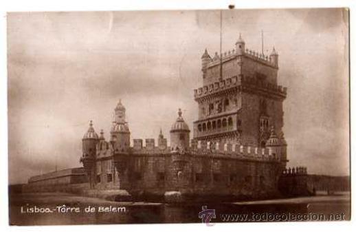 Postales: Lisboa torre de Belem. Circulada - Foto 1