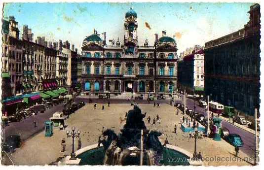 Postales: Lyon. Circulada 1955 - Foto 1