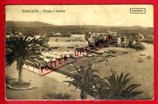 Cartoline: POSTAL, CASCAES, PORTUGAL, PRAIA E CASINO,   P71241