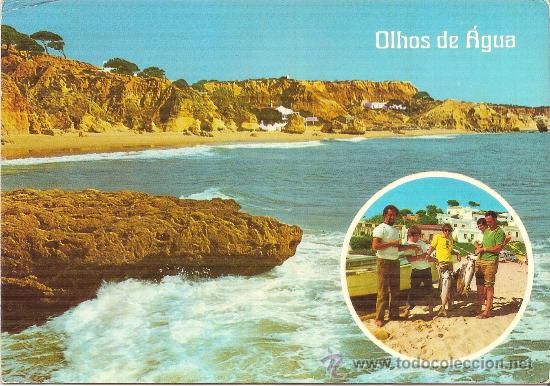Postales: OLHOS DE AGUA, ALBUFEIRA, ALGARVE - ED. COMER - ESCRITA