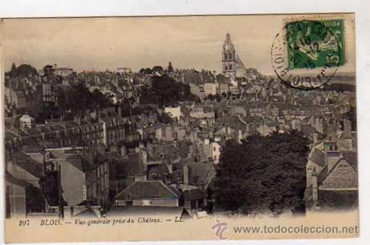 Postkarten: Blois.  Loir y Cher. 107. Vista general LL Francia