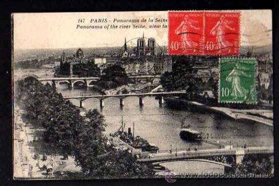 Postales: Antigua postal de Paris. - Foto 1