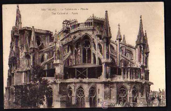 Postales: Reims. Circulada 1921. - Foto 1