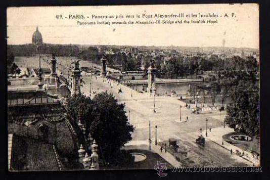 Postales: Paris. Circulada 1921. - Foto 1