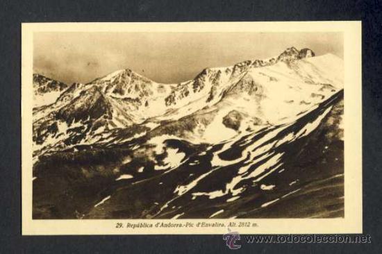 Postales: Postal d' ANDORRA: Pic d' Envalira (Ed.Joan Sala num. 29)