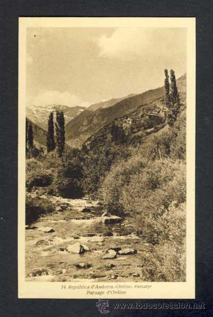 Postales: Postal d' ANDORRA: Ordino, paisatge (Ed.Joan Sala num. 14)