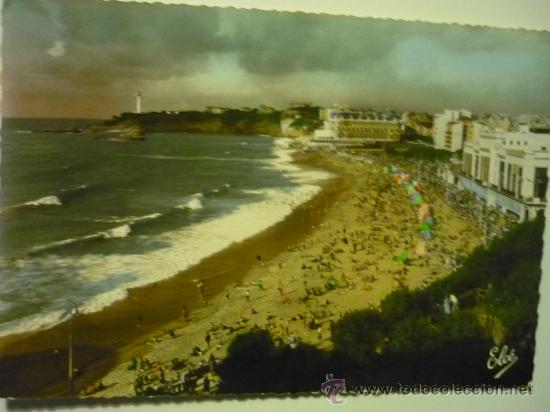 Postales: postal biarritz .- playa - Foto 1