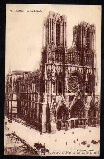 Postales: REIMS - LA CATEDRAL - A.CREPIEUX - Foto 1