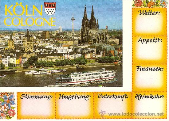 Postales: K&Ouml;LN (COLONIA) - FARBFOSO - SIN CIRCULAR - Foto 1