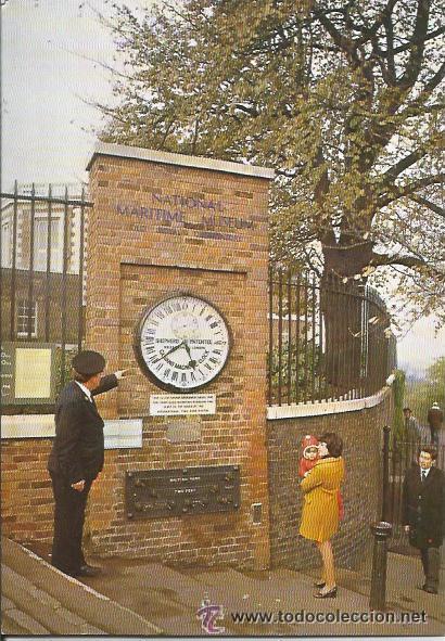 Postcards: :::: PH626 - POSTAL - NATIONAL MARITIME MUSEUM - 24- HOUR GATE CLOCK