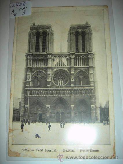 Postkarten: Postal antigua fotograf&iacute;a de Notre Dame, Paris Collection Petit Journal.