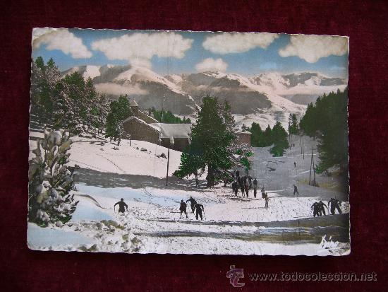 Cartes Postales: Postal Font Romeu. L'Ermitage et chaine du Cambre. A&ntilde;o 1956.
