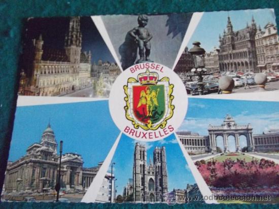 Postcards: BELGICA-V10- ESCRITA-BRUXELLES