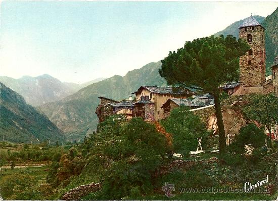 Postcards: Andorra La Vella. *Una vista parcial* Ed. Claverol n&ordm; 1165. Nueva.