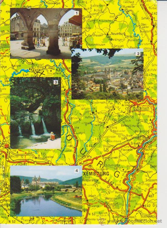 Postales: LUXEMBURGO . MAPA - Foto 1