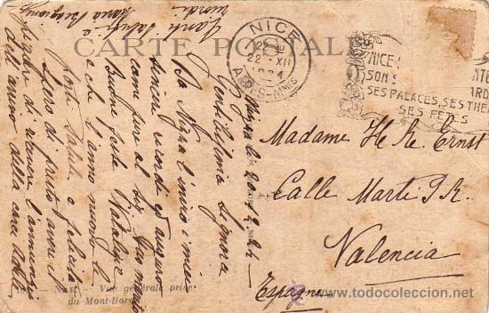 Postales: POSTAL DE FRANCIA NICE ALPES - Foto 2