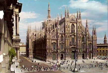 Cartes Postales: POSTAL A COLOR MILANO PIAZZA DUOM