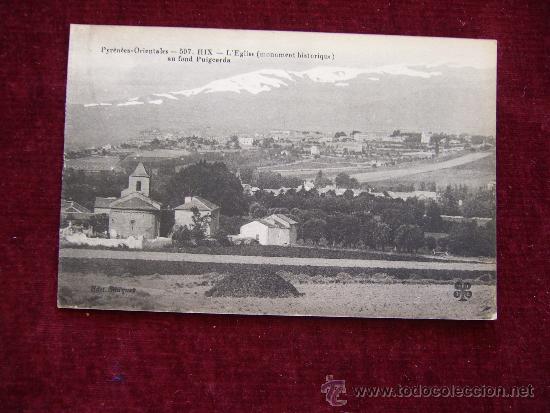 Postkarten: Postal 507. Pirineos Orientales. Hix. L'Eglise al fondo Puigcerda. Ed. Sauquet.