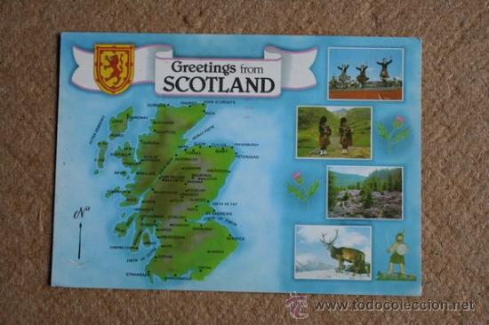 Postales: Greetings from Scotland. - Foto 1