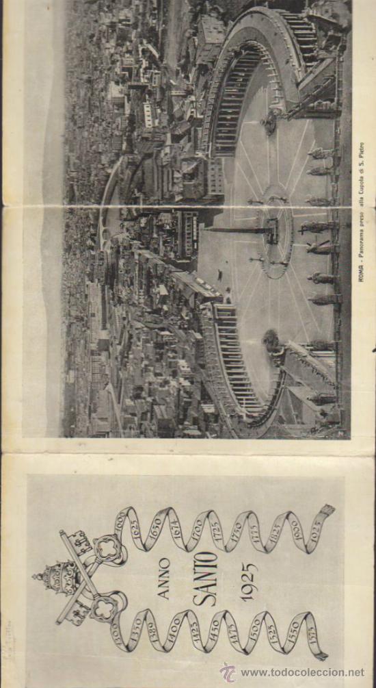Postales: Roma.- Tr&iacute;ptico. Anno Santo 1925. - Foto 1