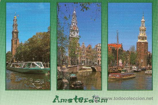 Postales: AMSTERDAM (HOLANDA), TORRES - CIRCULADA - Foto 1