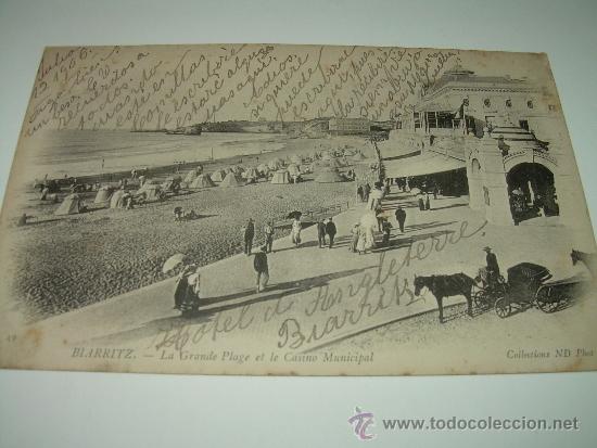 Postales: ANTIGUA POSTAL.......BIARRITZ - Foto 1