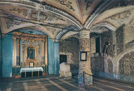 Postales: Postal - Evora, iglesia san francisco - Portugal