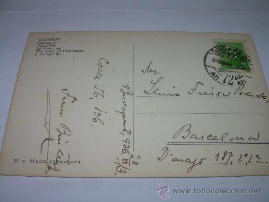 Postales: ANTIGUA POSTAL......BUDAPEST. - Foto 2