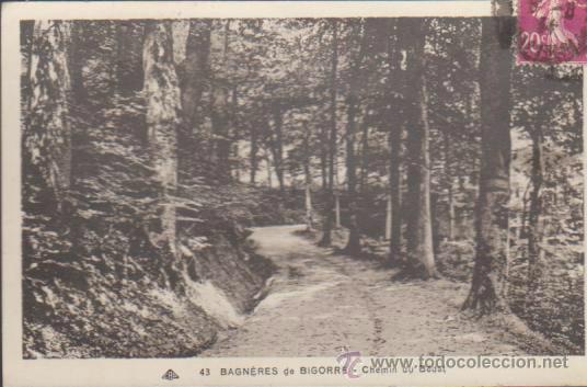 Cartoline: Bagneres de Bigorre.- Chemin du Bedat. Franqueado en Bagneres de Bigorre  1934.