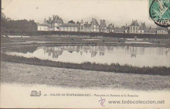 Cartoline: Palais de Fontainebleau. Franqueado en Fontainebleau en 1911.