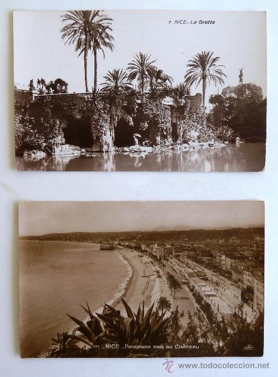 Postales: DOS POSTALES ANTIGUAS DE NIZA. - Foto 1