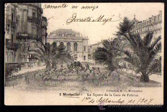 Postales: Montpellier. Circulada 1907 - Foto 1
