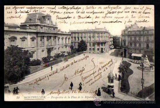 Postales: Montpellier. Circulada 1908 - Foto 1