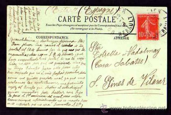 Postales: Montpellier. Circulada 1908 - Foto 2