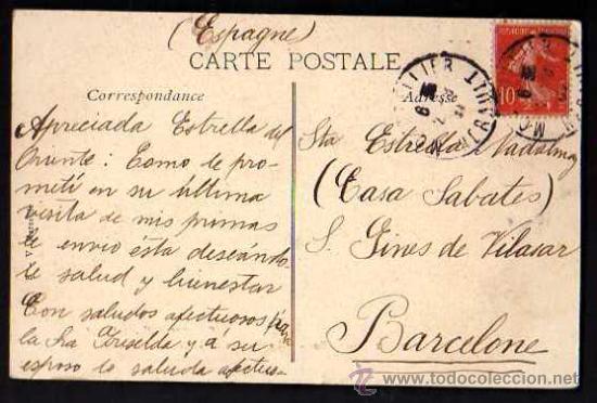 Postales: Montpellier. Circulada 1907 - Foto 2