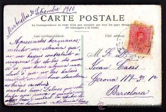Postales: Paris. Circulada 1910 - Foto 2
