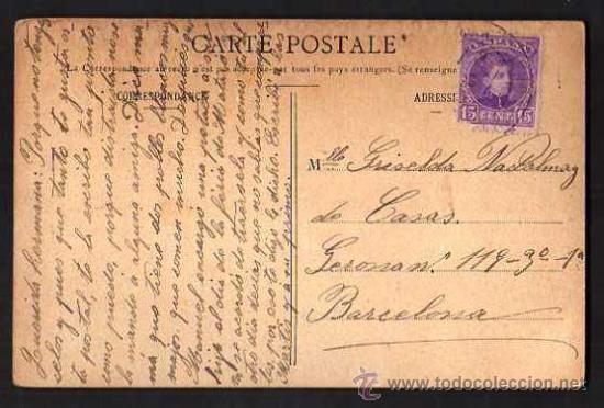 Postales: Lourdes. Circulada 1908 - Foto 2