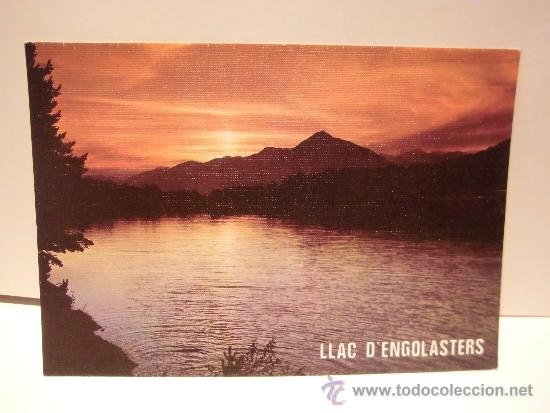 Postais: N&ordm; 21-VALLS D`ANDORRA  LLAC D&Egrave;NGOLASTERS POSTALES ESCUDO DE ORO