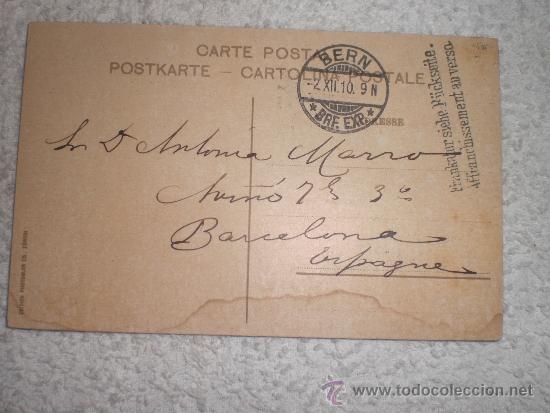 Postales: BERN -ZEITGLOCKENTURM  CIRCULADA 1910 - Foto 2