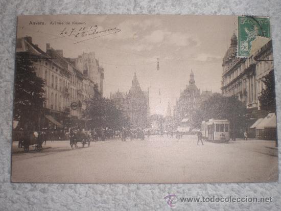 Postales: ANVERS Avenue de Keyser circulada 1913 - Foto 1