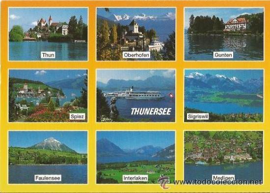 Postales: :::: A39 - POSTAL - THUNERSEE - SIN CIRCULAR - Foto 1