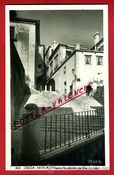 Cartoline: POSTAL PORTUGAL, LISBOA ANTIGA, ALFAMA, ESCADINHAS DE STO. ESTEVAO,    P79047