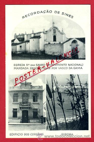 Postales: POSTAL SINES, PORTUGAL, TRES VISTAS,   P79167